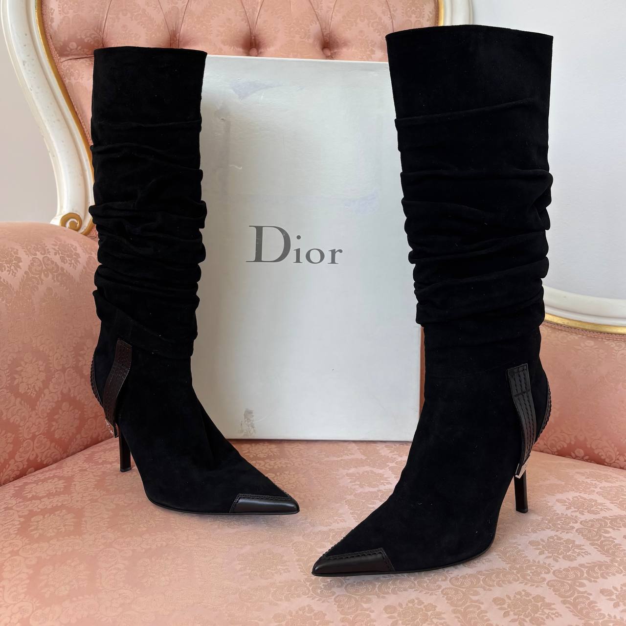Dior boots vintage pointed heels