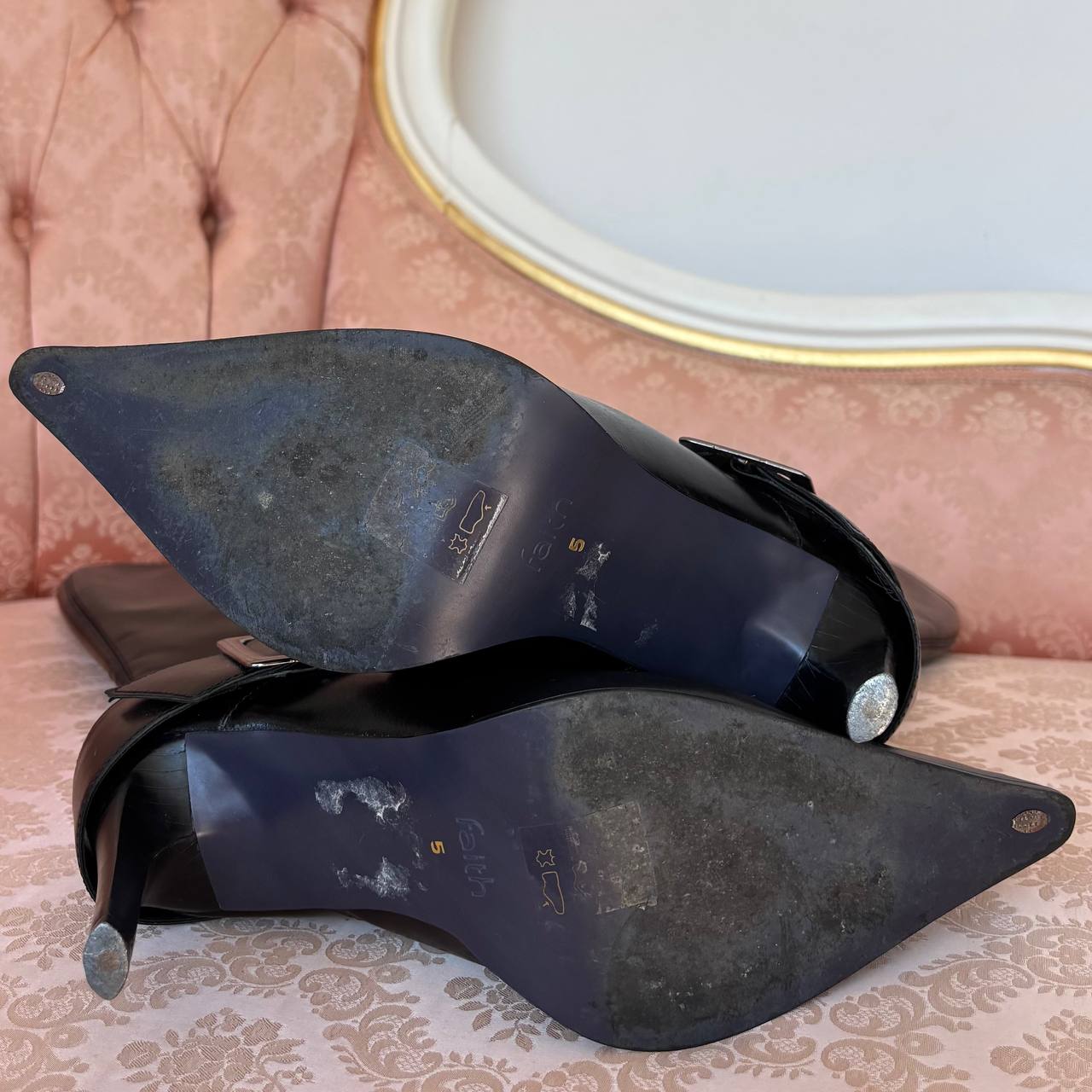 Faith boots stiletto pointed heels