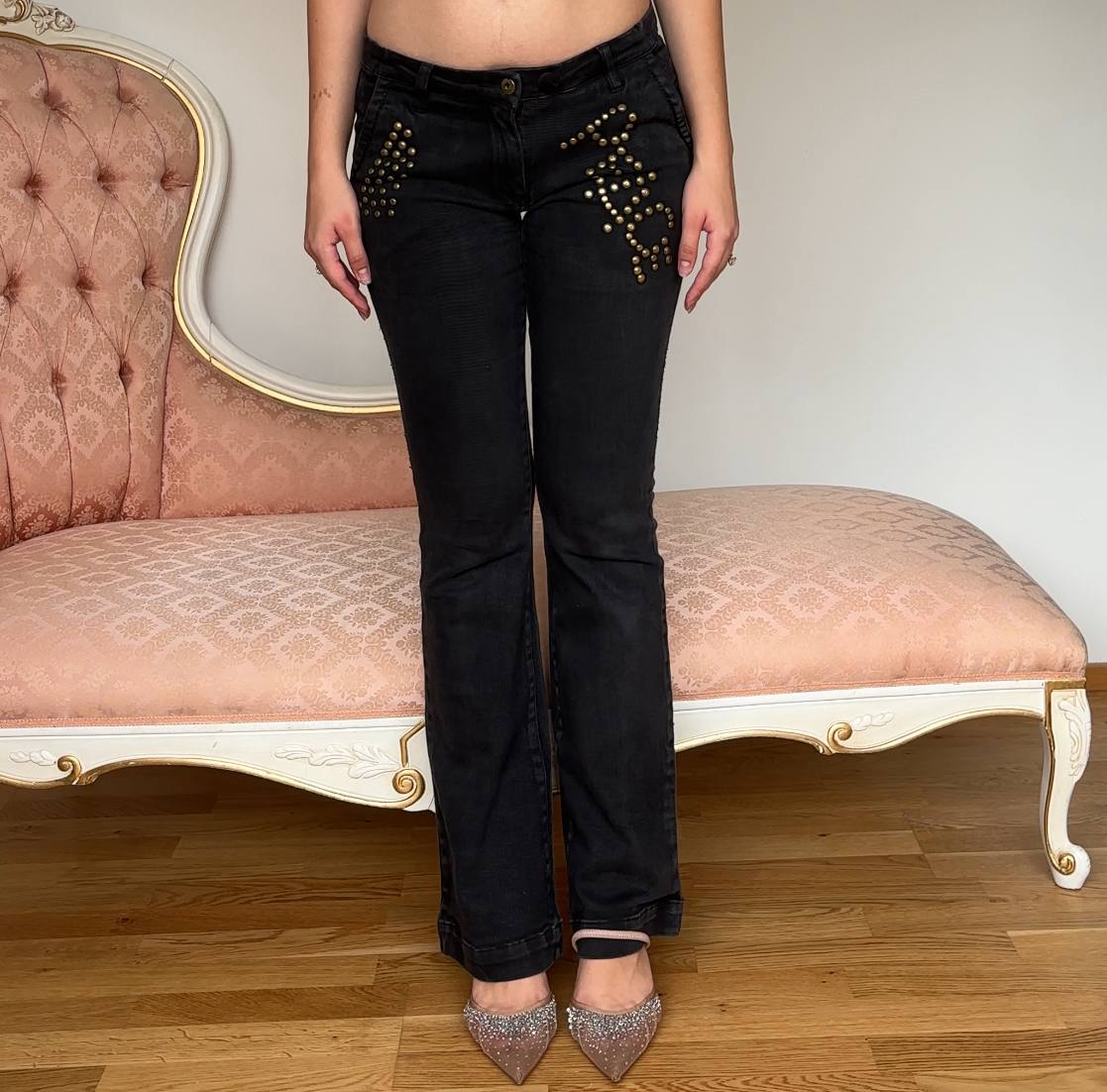 Vintage y2k flared jeans low rise
