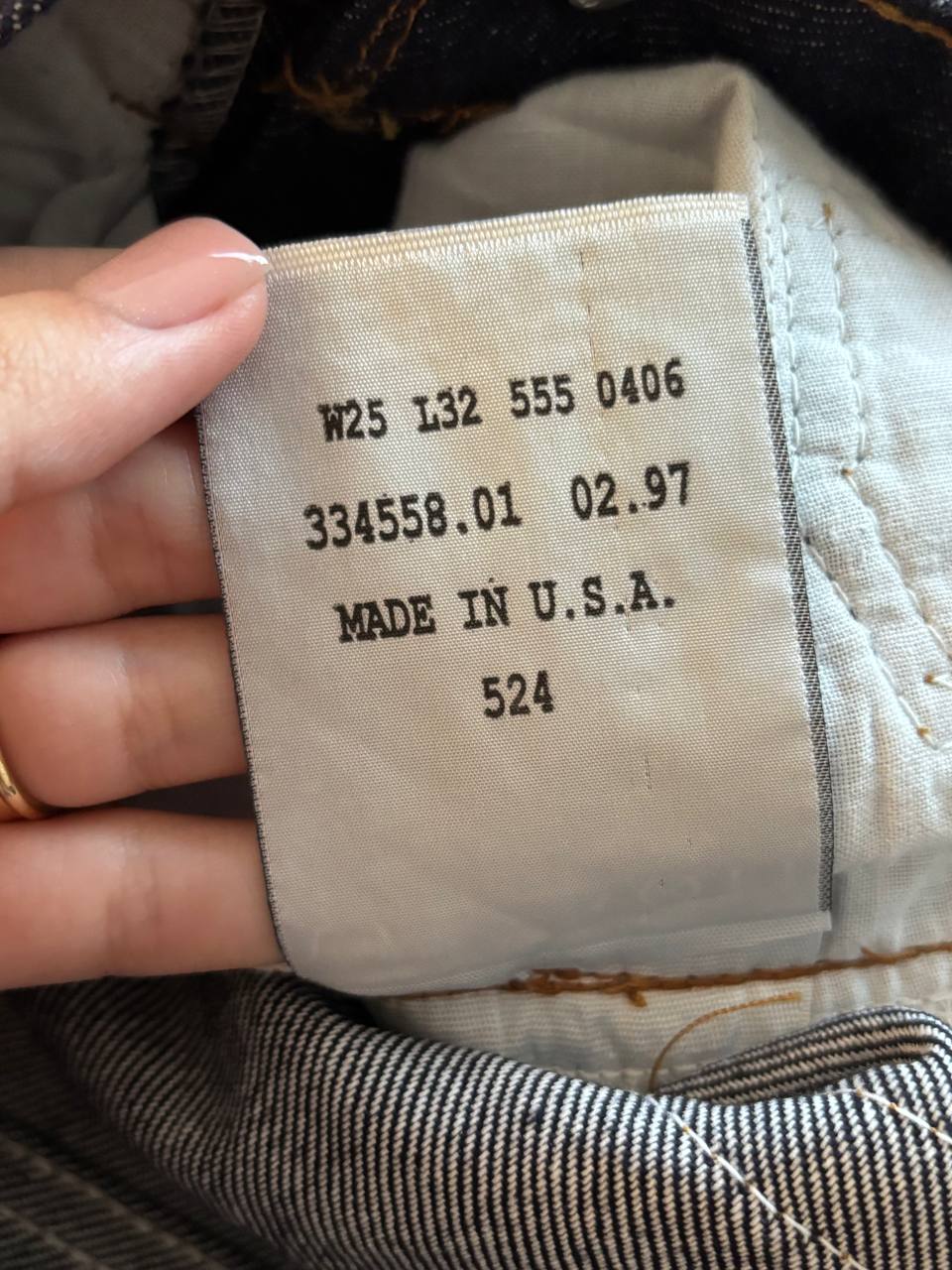 Levi’s 555 flared jeans high rise