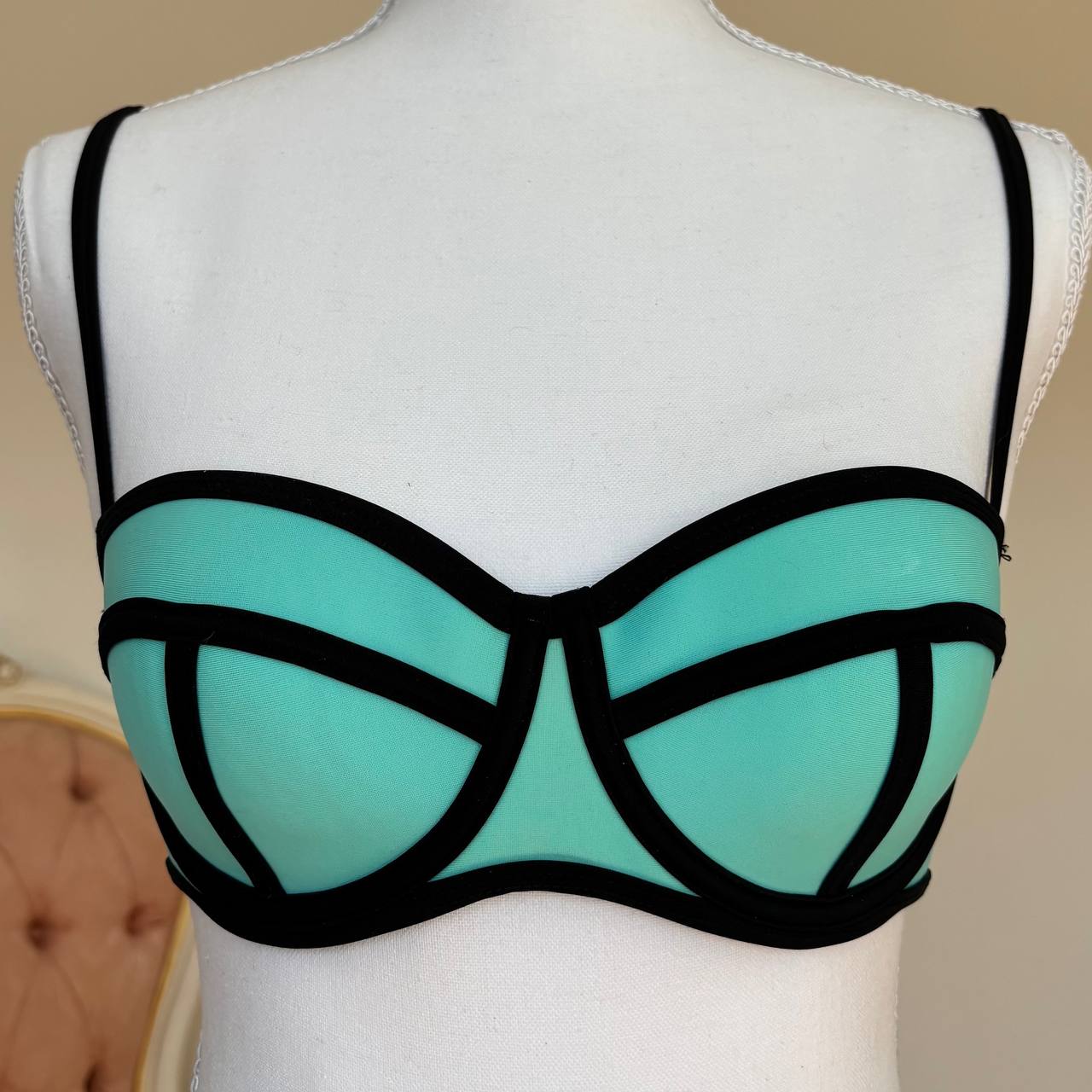 Triangl bikini swimsuit set blue