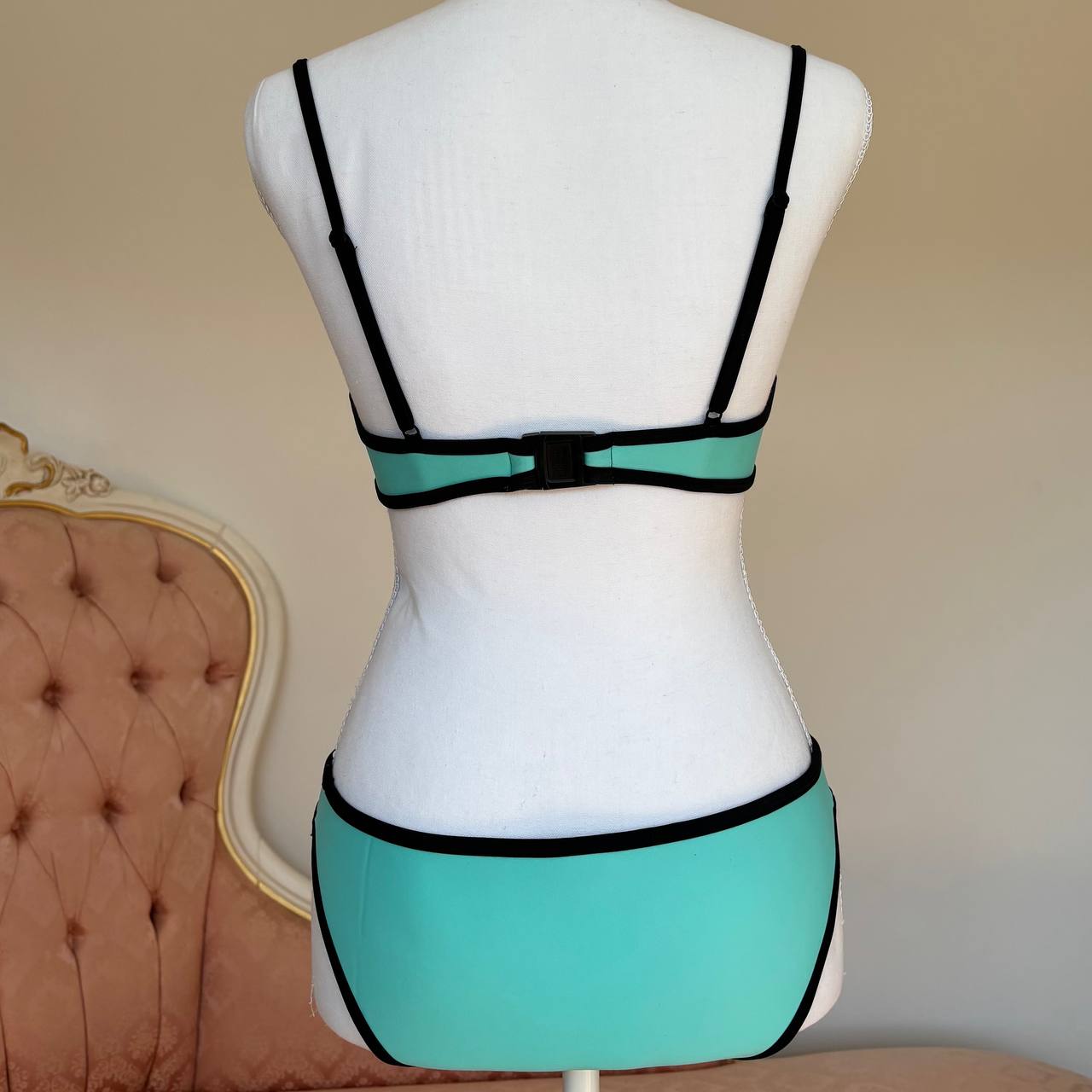 Triangl bikini swimsuit set blue