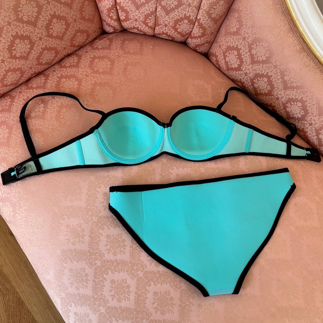 Triangl bikini swimsuit set blue