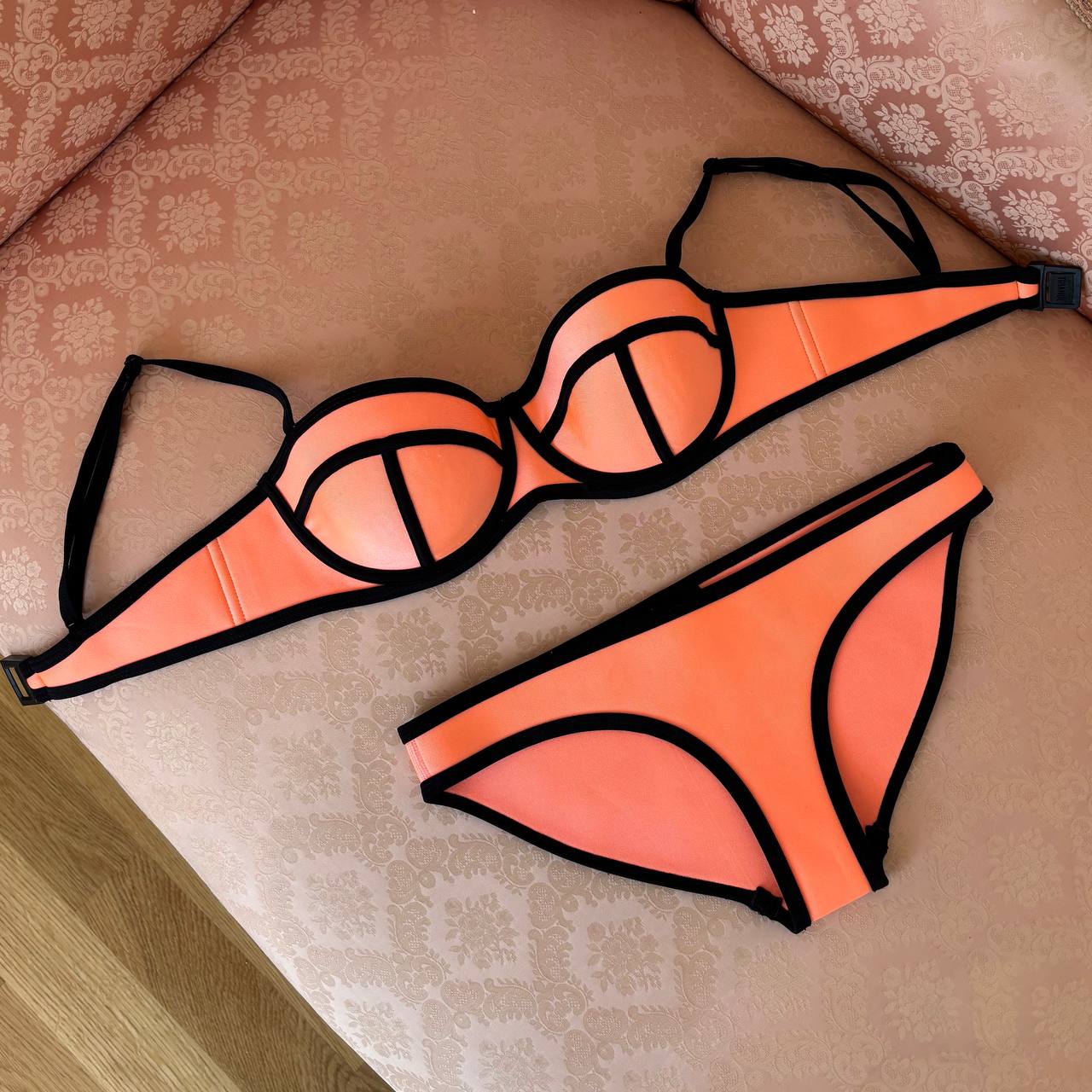 Triangl bikini swimsuit set orange