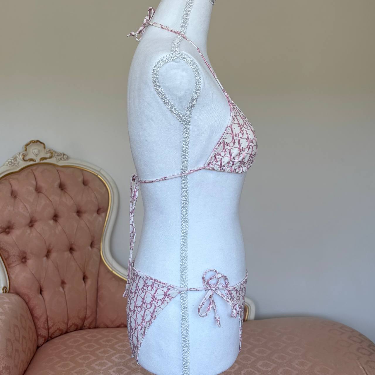 Dior triangle bikini swimsuit set