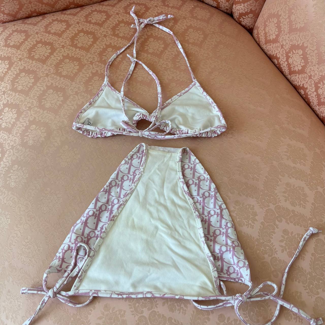 Dior triangle bikini swimsuit set