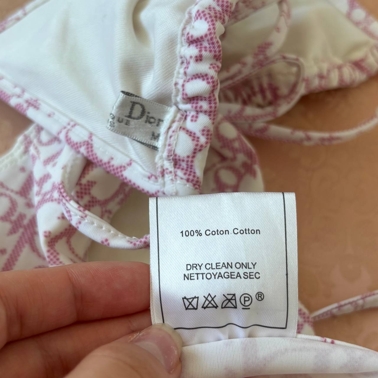 Dior triangle bikini swimsuit set