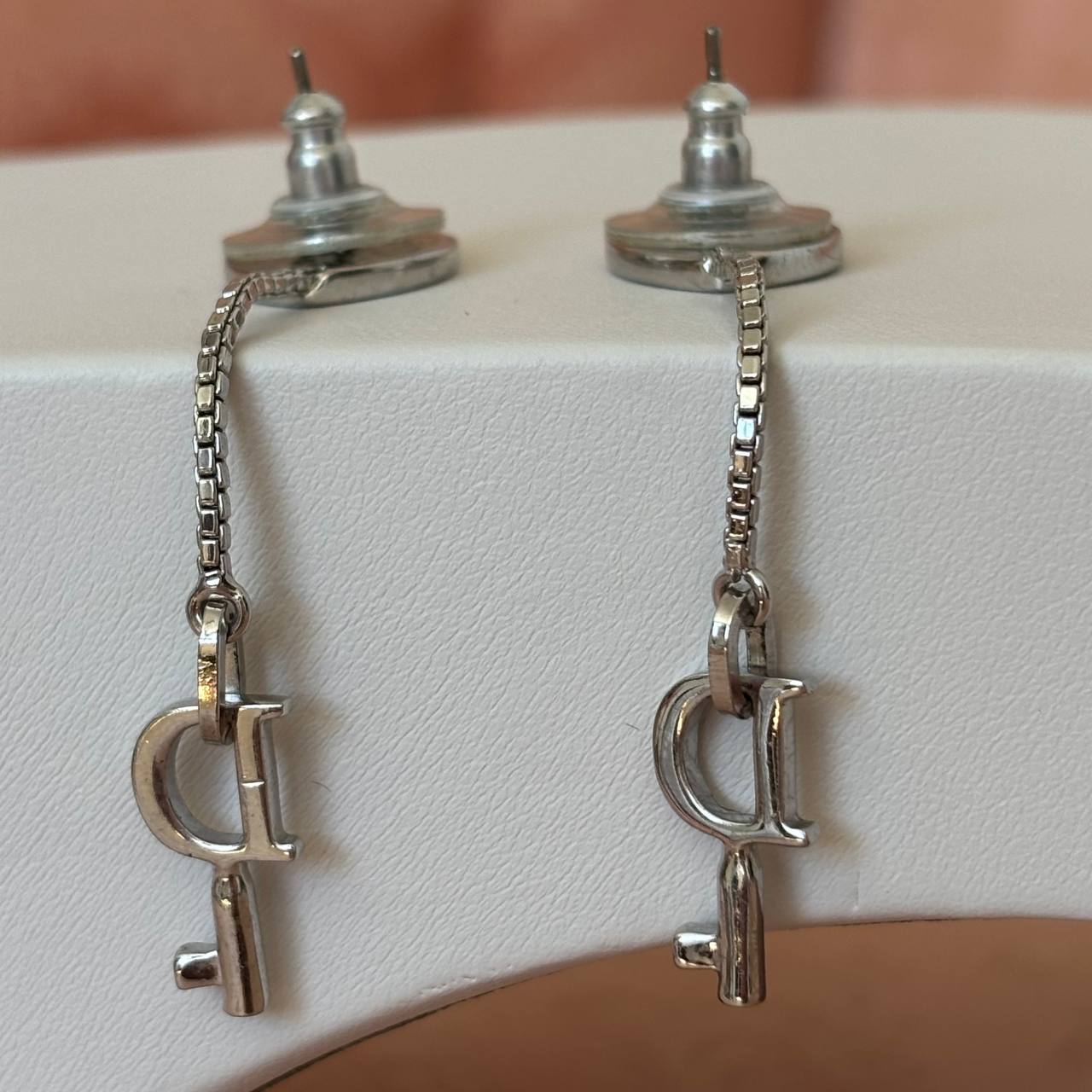 Christian Dior earrings silver locks