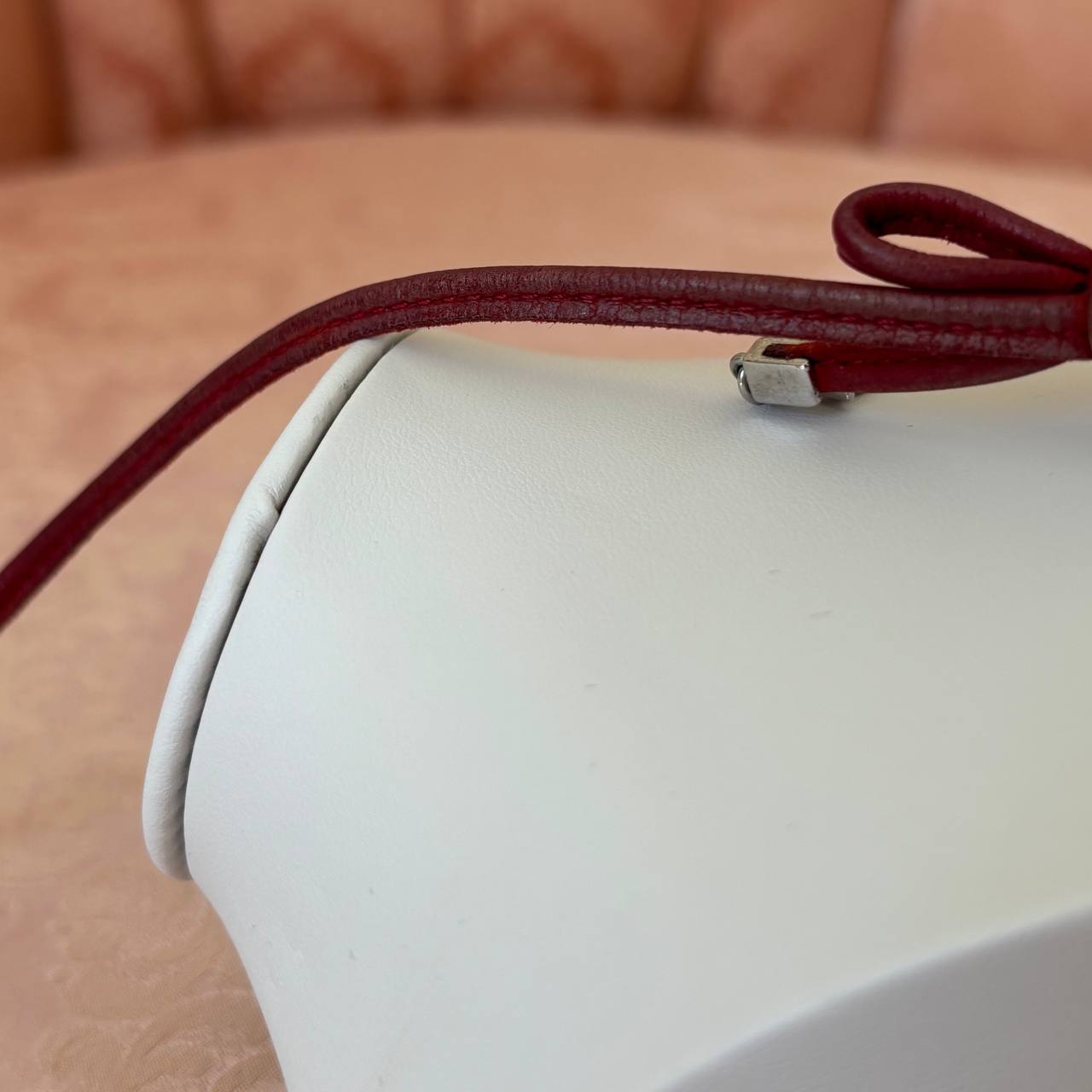 Christian Dior bracelet burgundy red silver