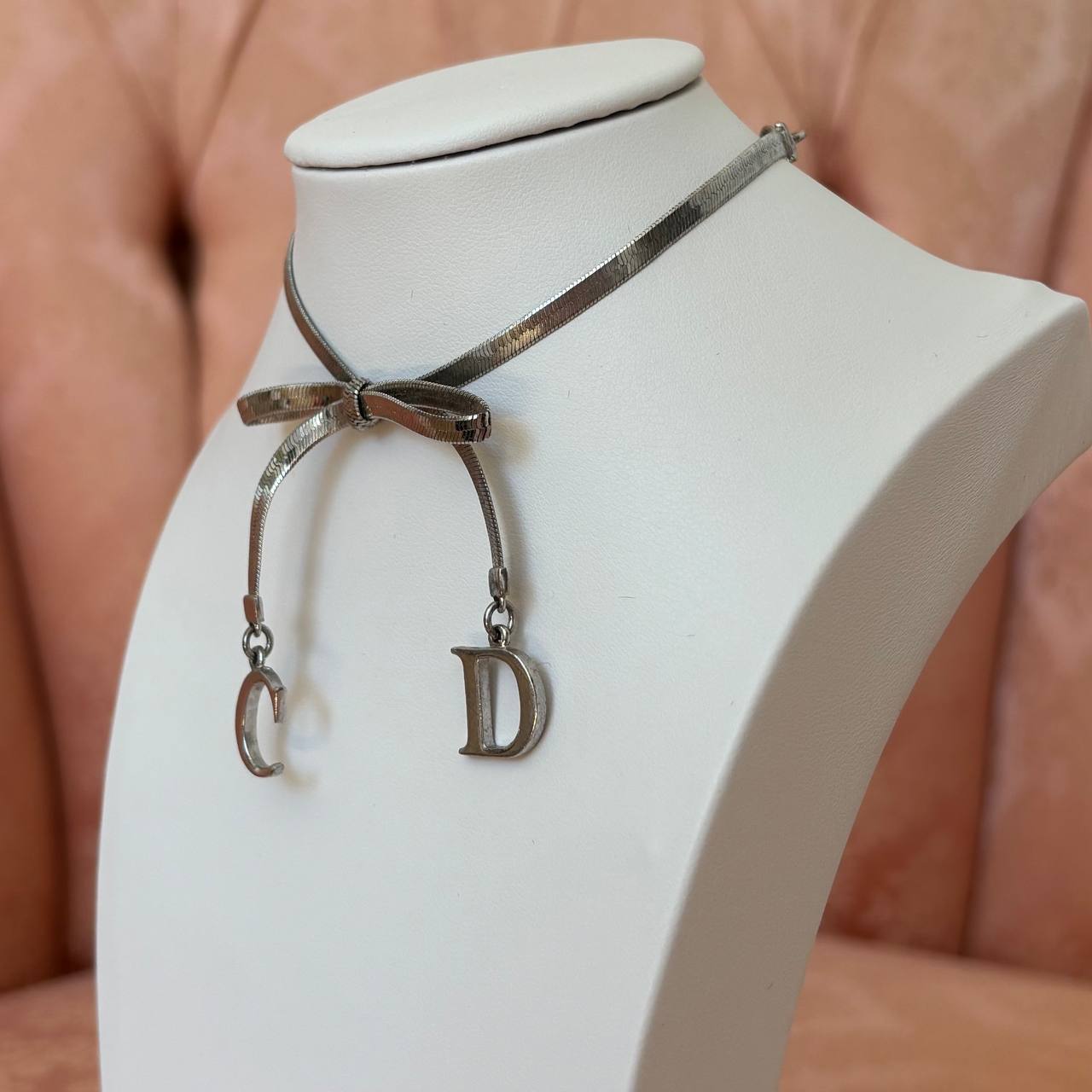 Christian Dior bracelet silver bow
