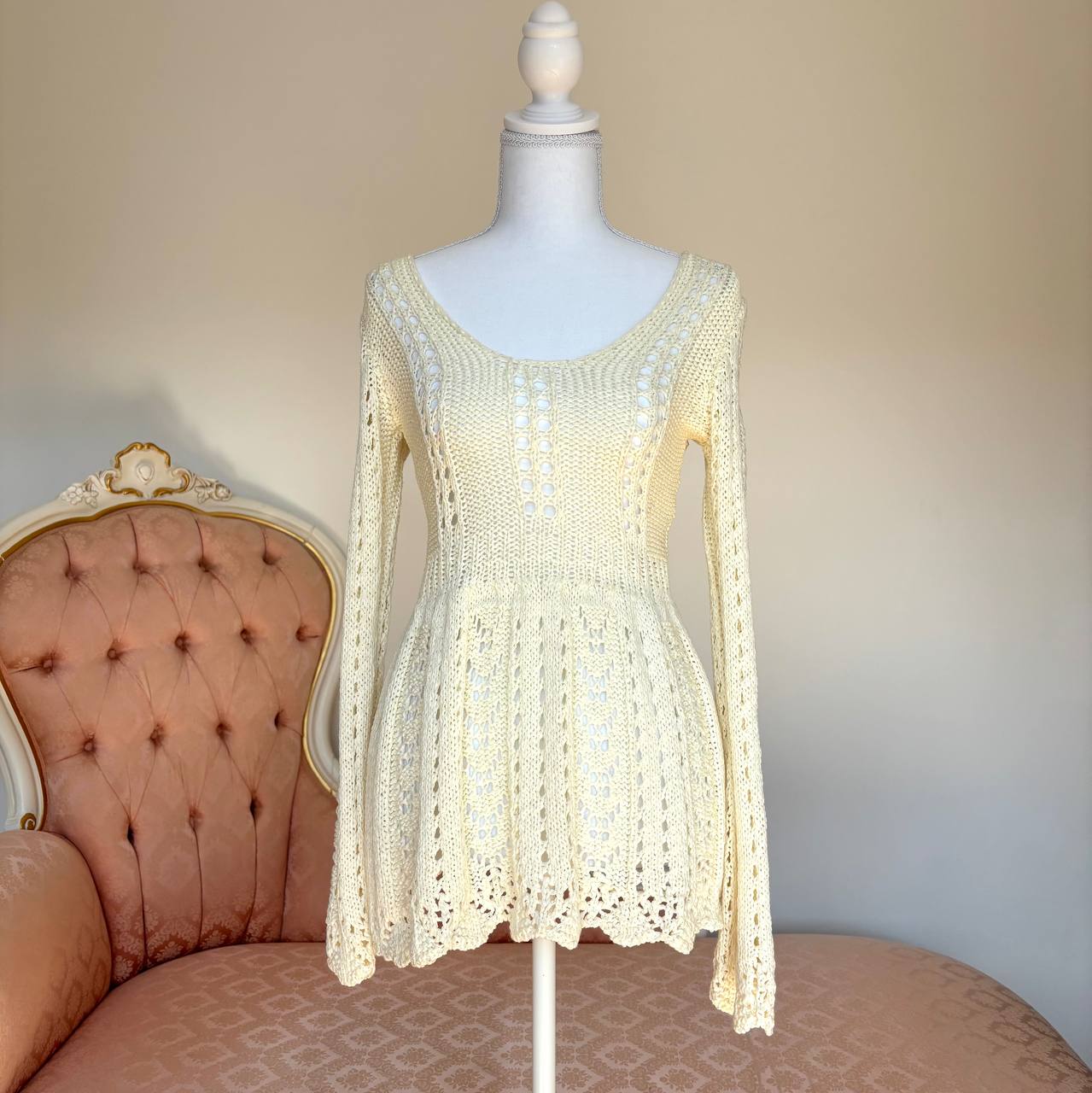 Vintage top babydoll tunique coquette