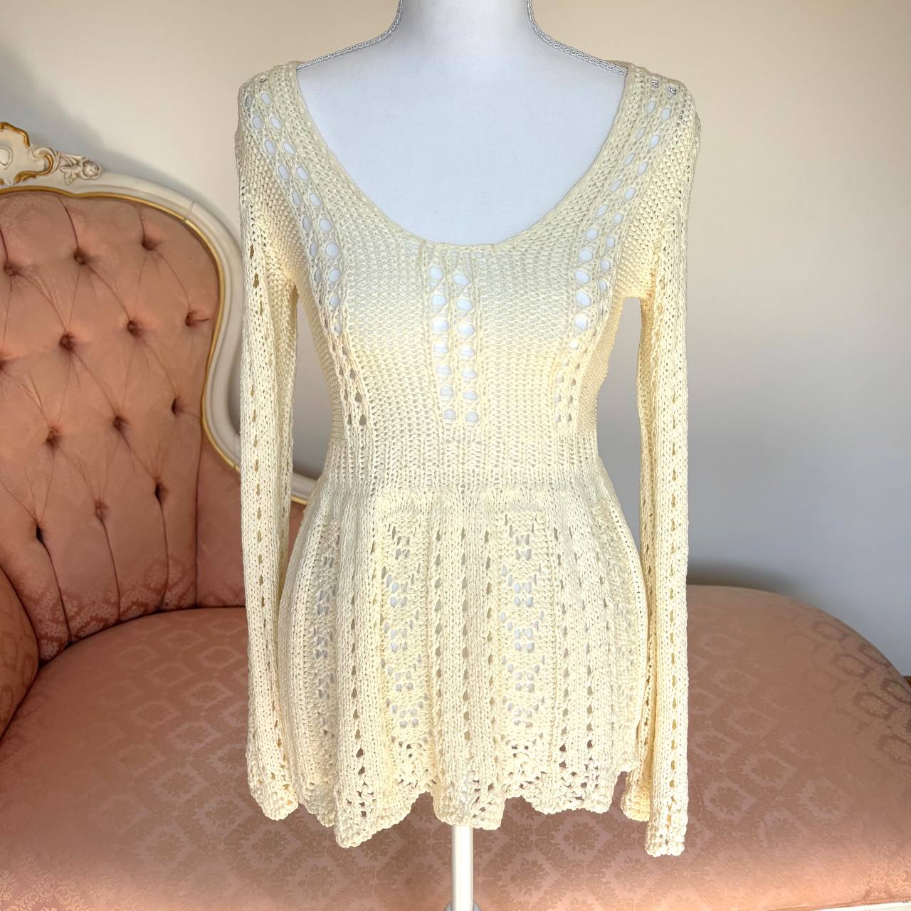 Vintage top babydoll tunique coquette