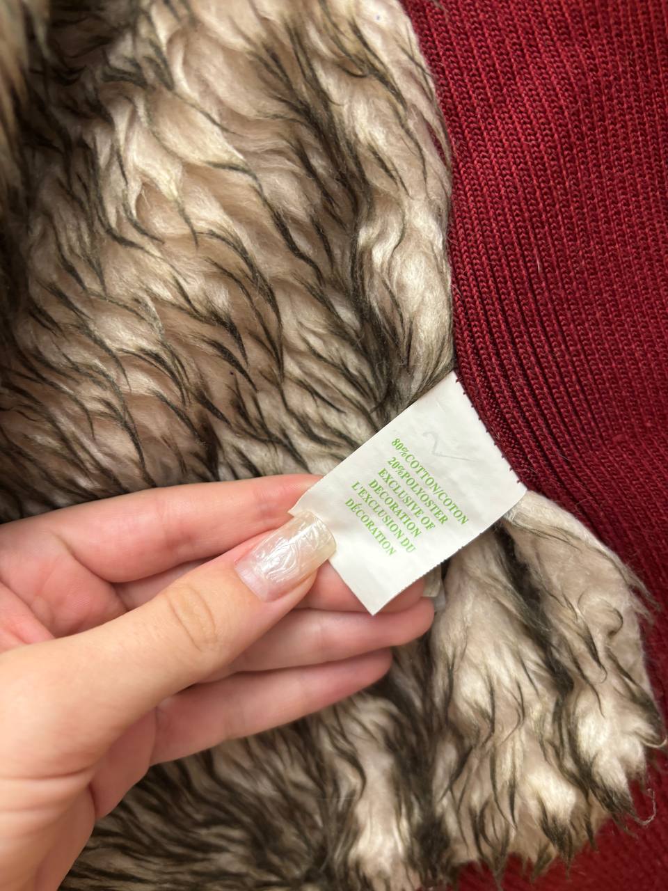 Abercrombie and Fitch jumper sweater hoodie with fur hood