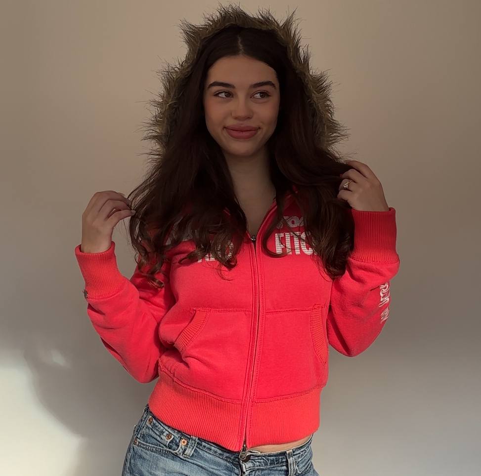 Abercrombie and Fitch jumper sweater hoodie with fur hood