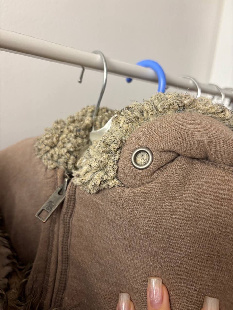Abercrombie and Fitch jumper sweater hoodie with fur hood