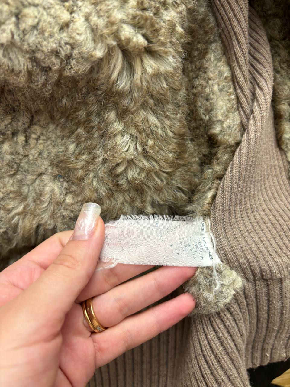 Abercrombie and Fitch jumper sweater hoodie with fur hood