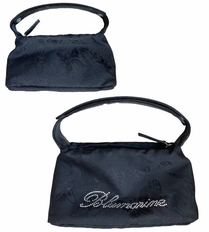 Blumarine butterfly bag with Swarovski handbag purse clutch black mesh summer fairy vintage y2k coquette mermaid