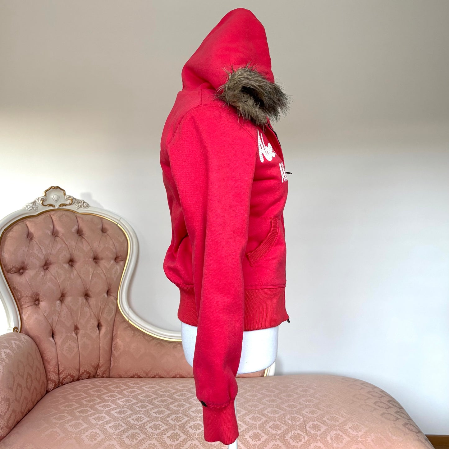 Abercrombie and Fitch jumper sweater hoodie with fur hood