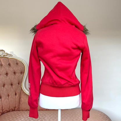 Abercrombie and Fitch jumper sweater hoodie with fur hood
