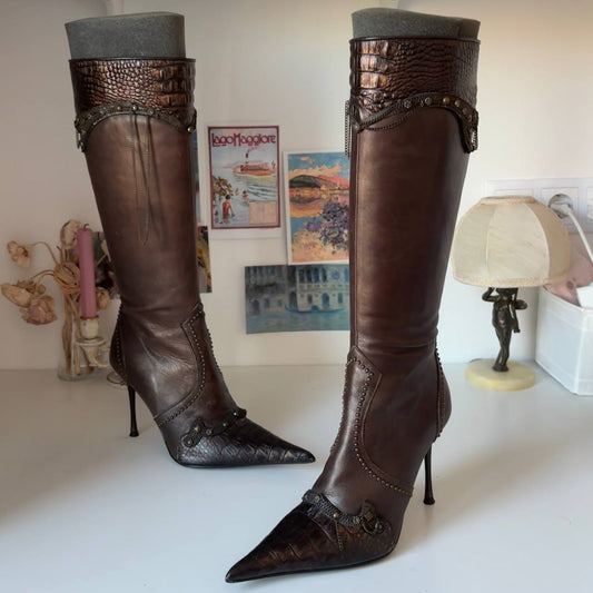 El Dantes boots vintage pointed heels