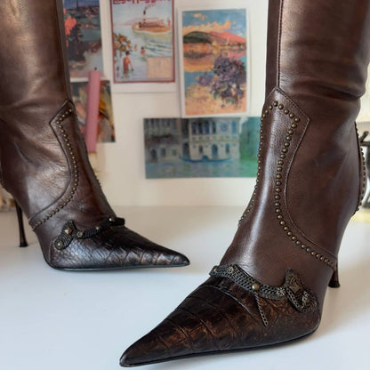 El Dantes boots vintage pointed heels