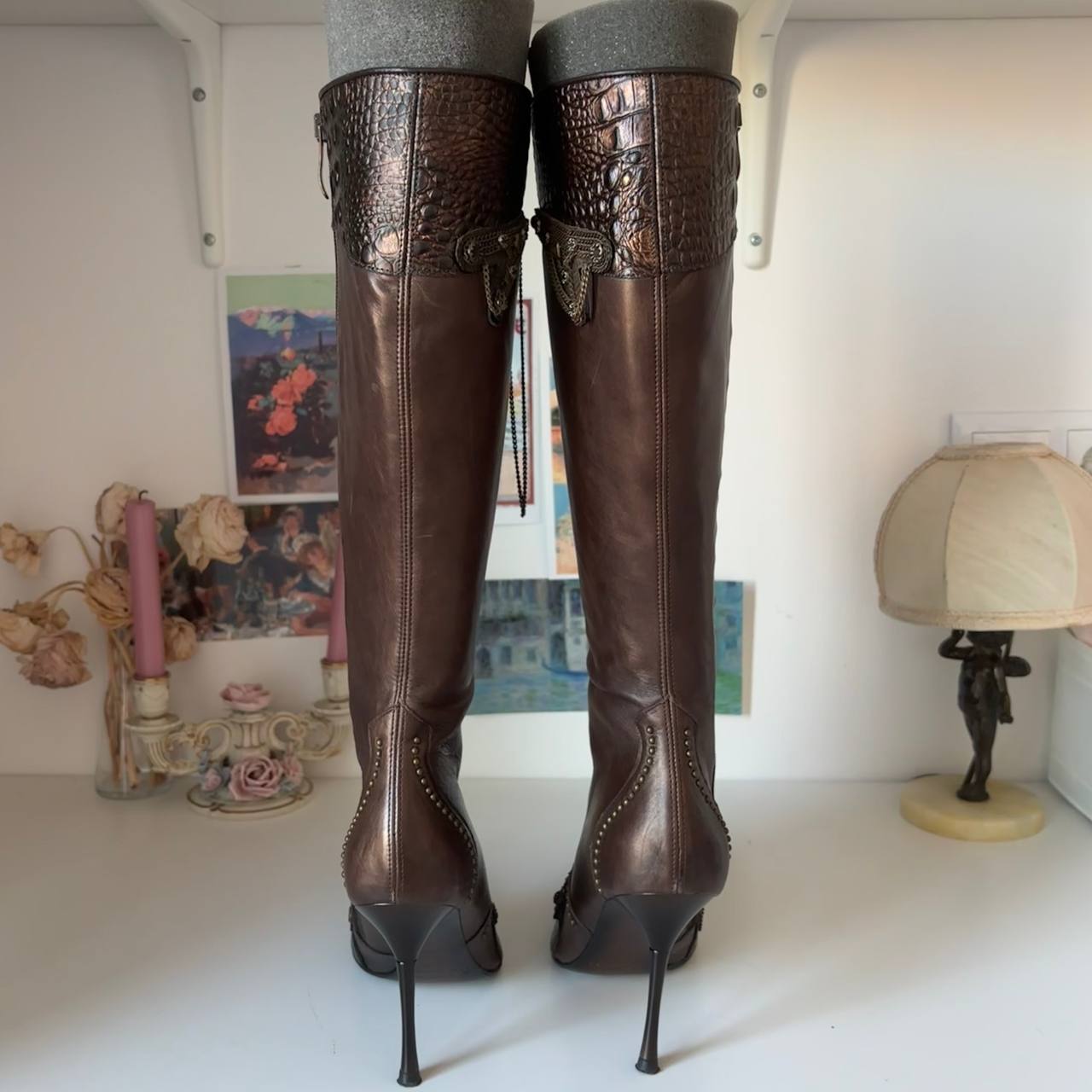 El Dantes boots vintage pointed heels