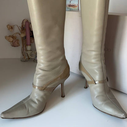 Jimmy Choo boots vintage pointed heels