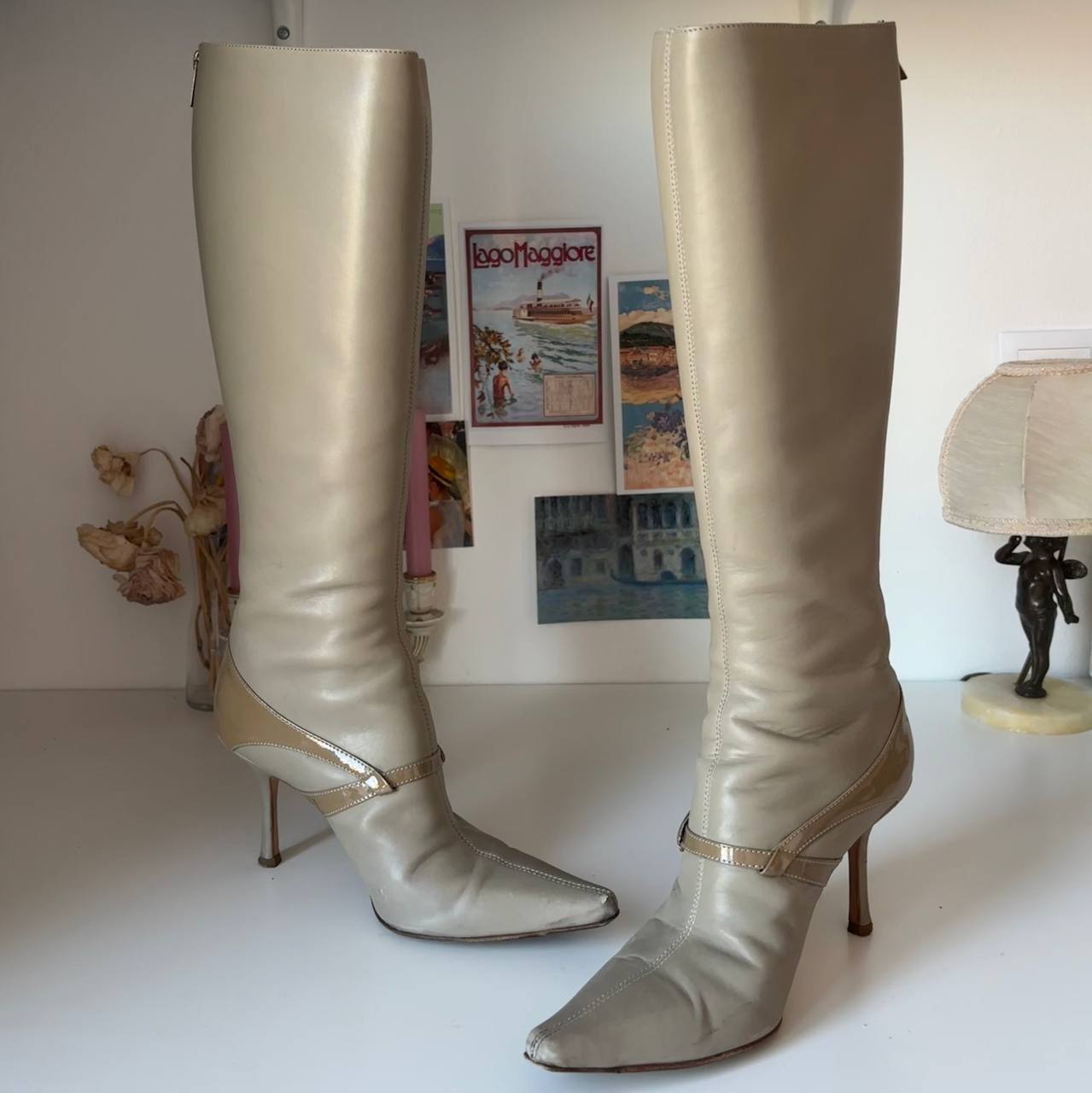 Jimmy Choo boots vintage pointed heels
