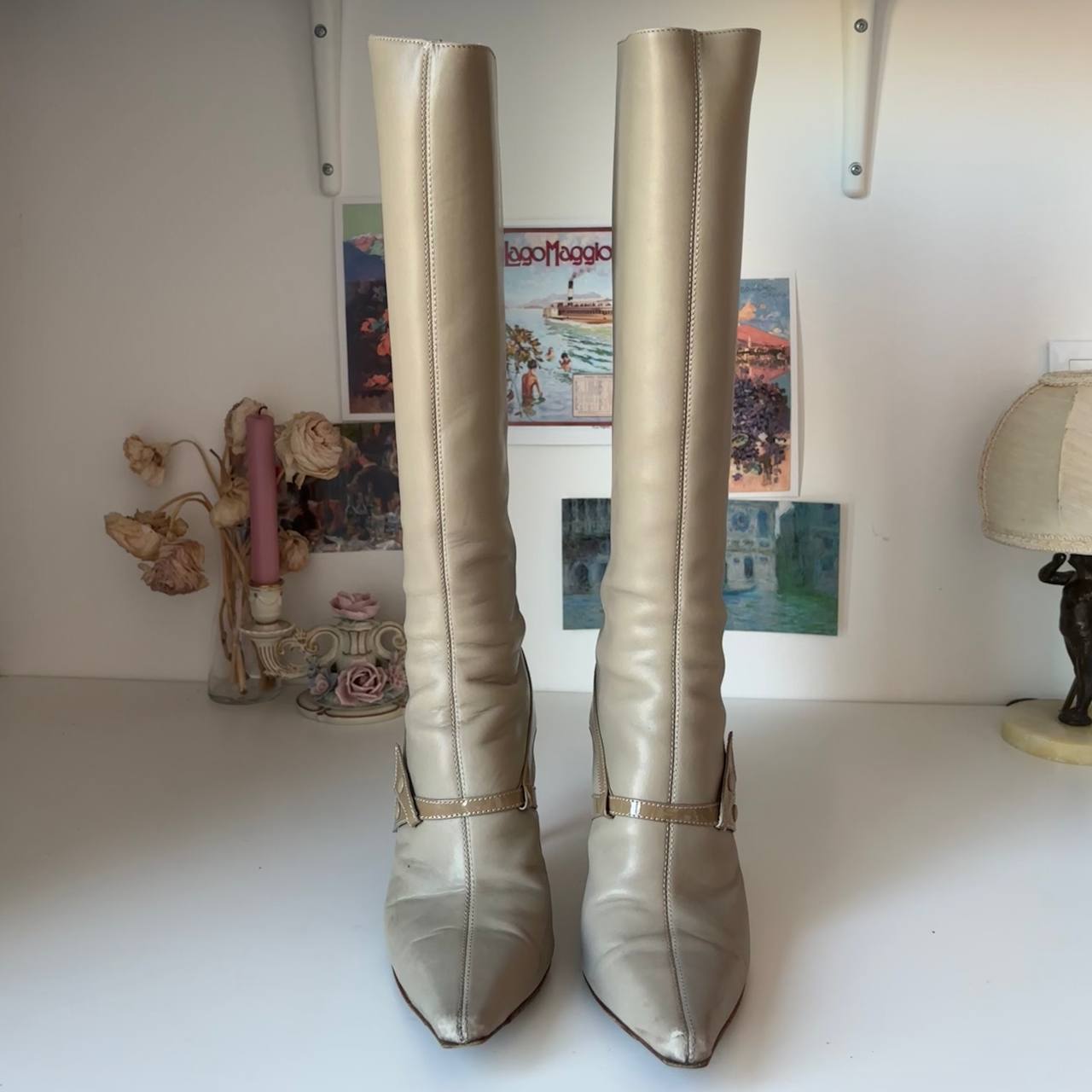 Jimmy Choo boots vintage pointed heels