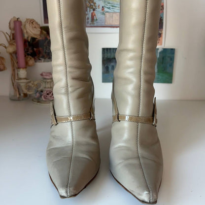 Jimmy Choo boots vintage pointed heels