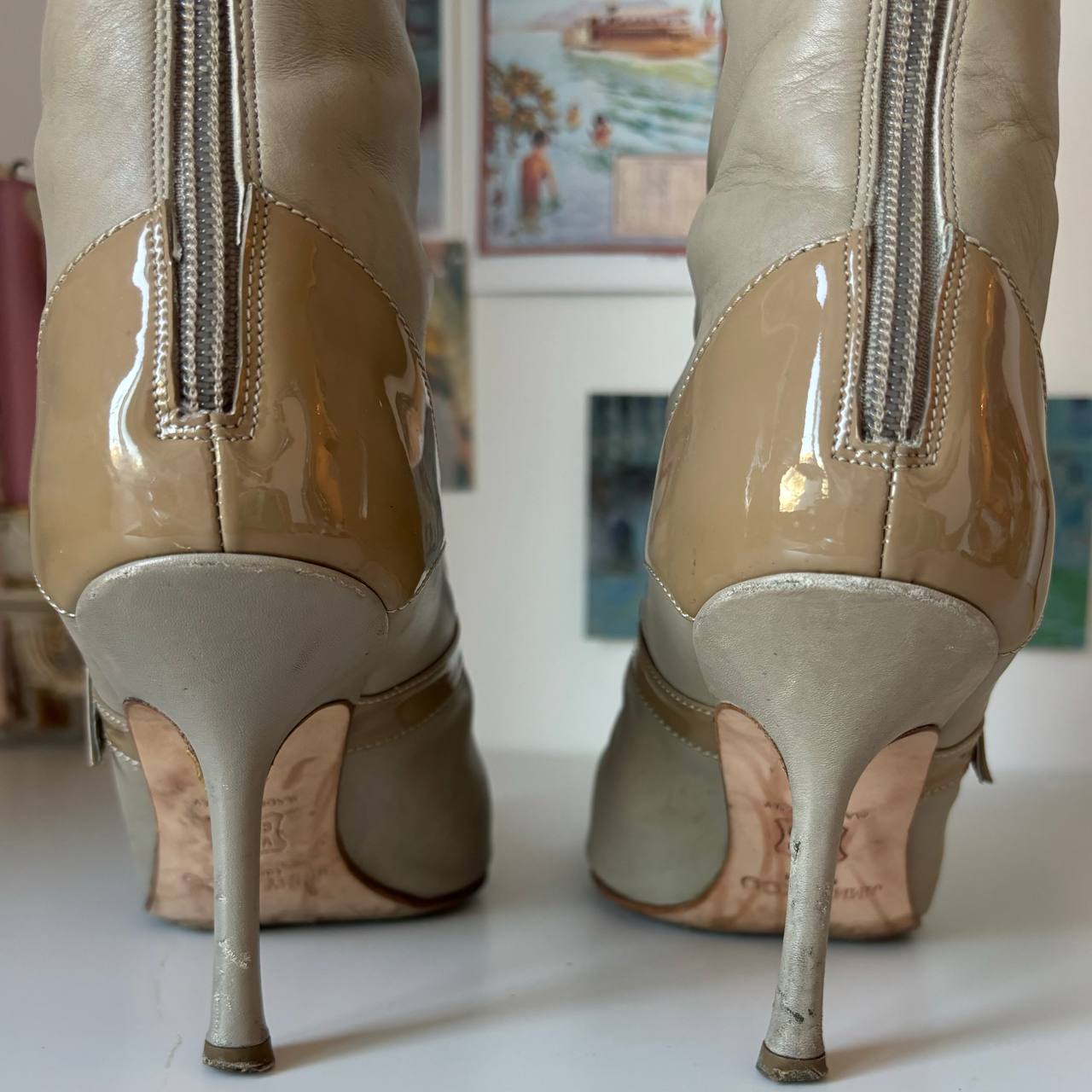 Jimmy Choo boots vintage pointed heels