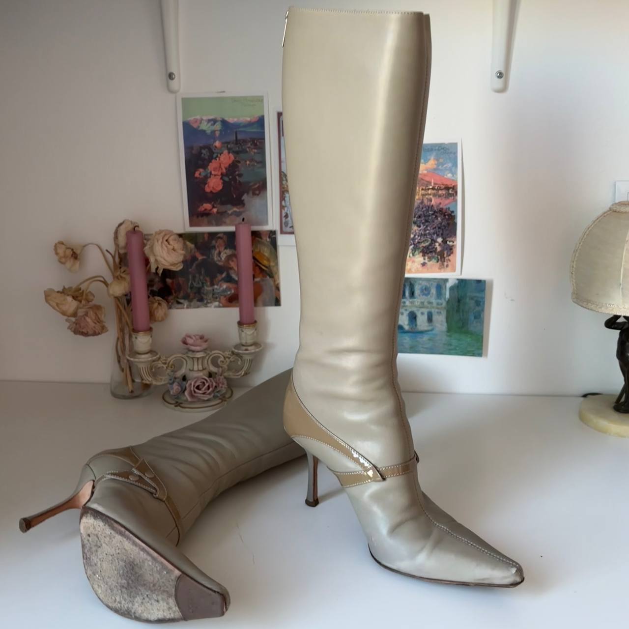 Jimmy Choo boots vintage pointed heels