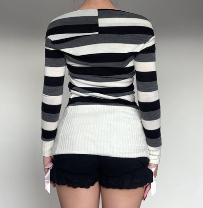 Italian jumper fairy striped sweater