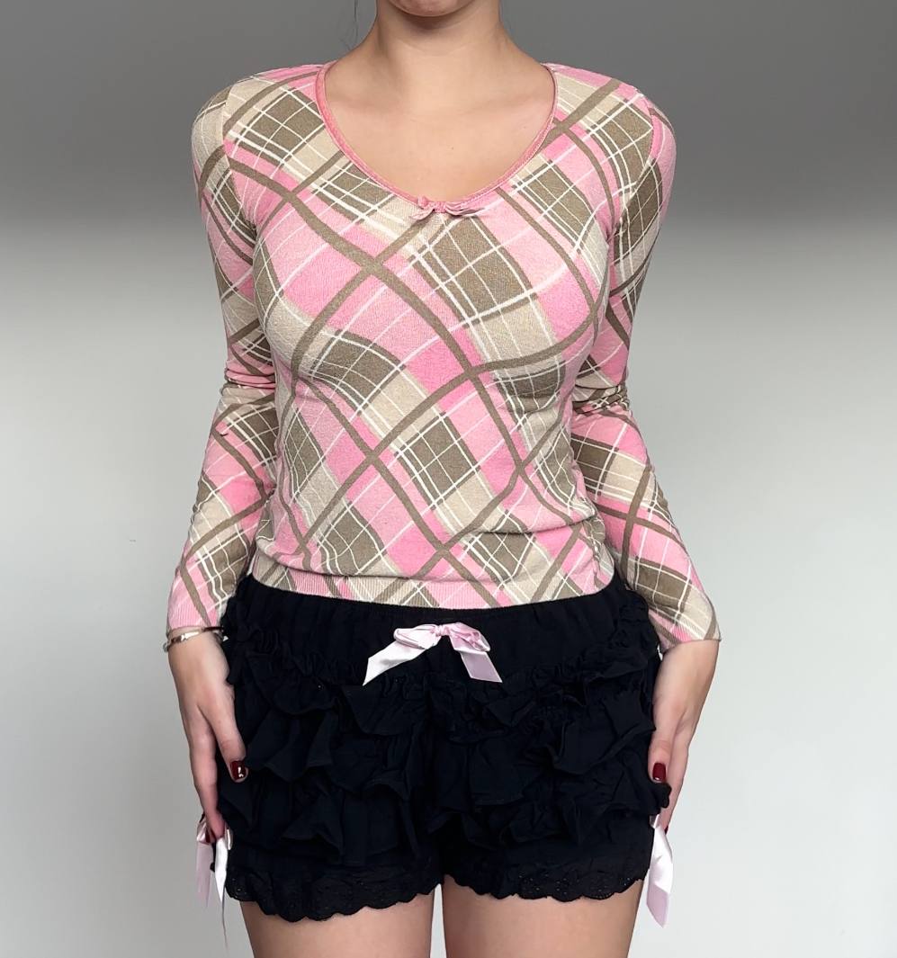 Blumarine Blugirl jumper tartan