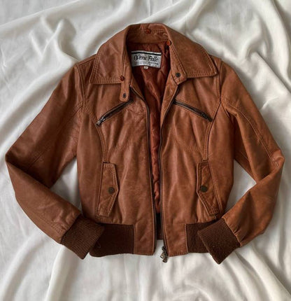 Italian vintage real leather jacket