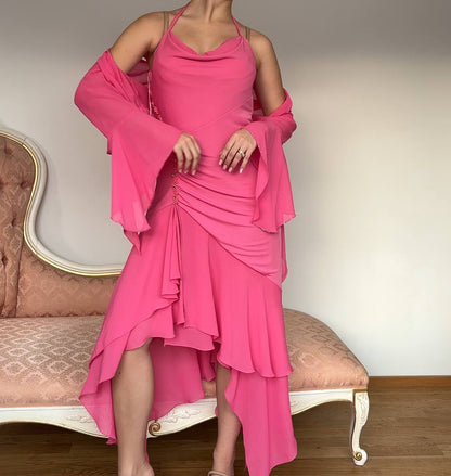 Fayazi occasion dress in pink