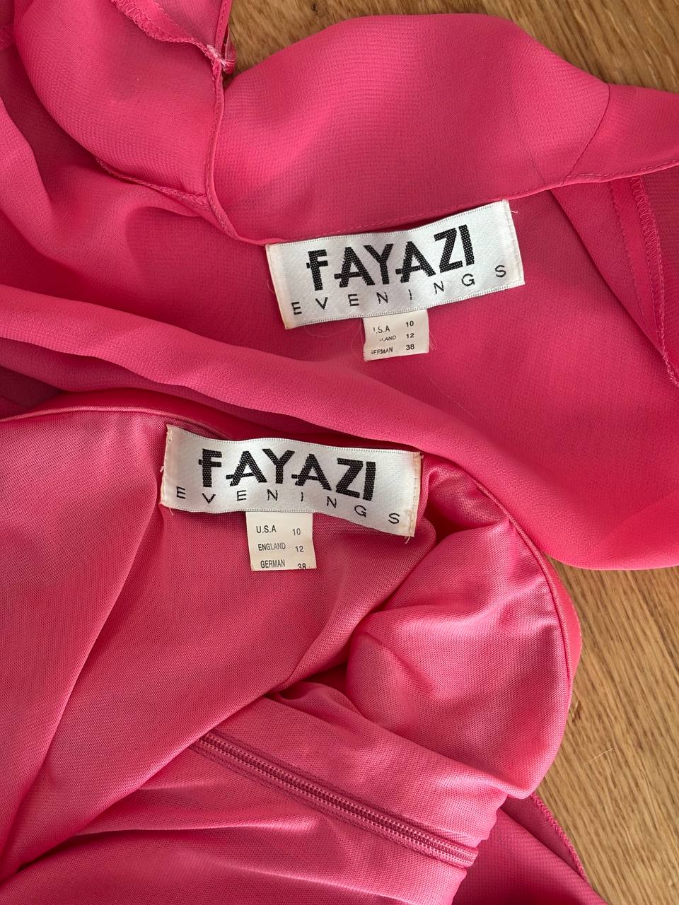 Fayazi occasion dress in pink