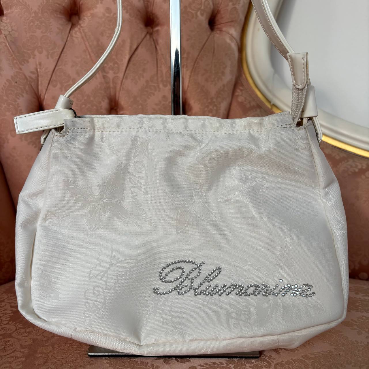 Blumarine bag vintage diamanté logo