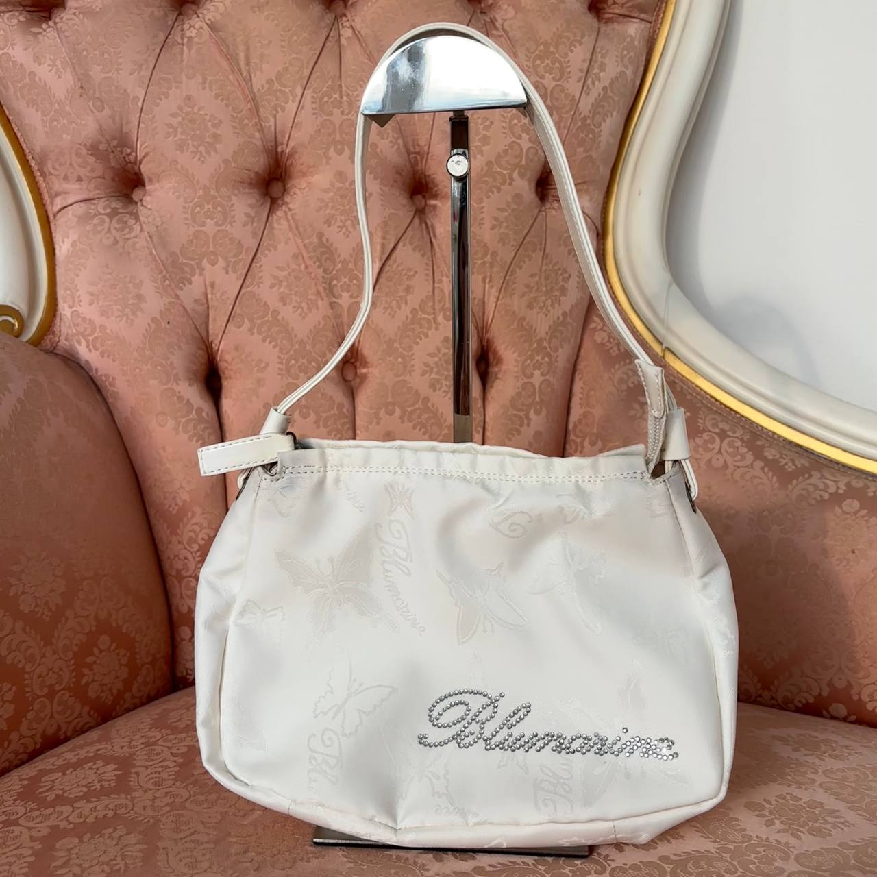 Blumarine bag vintage diamanté logo