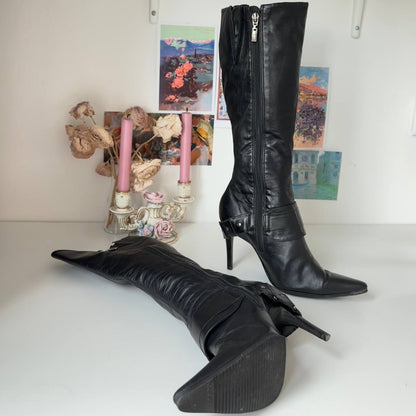 Faith boots stiletto pointed heels
