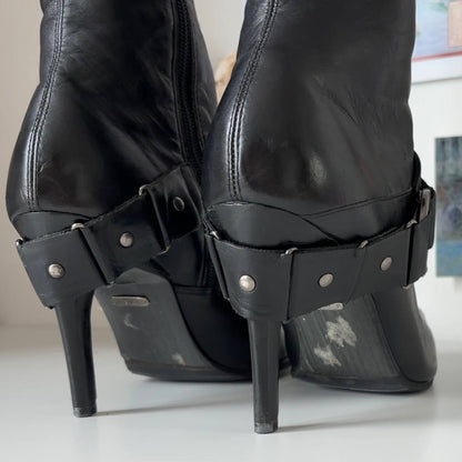 Faith boots stiletto pointed heels