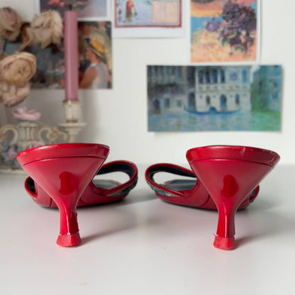 Louis Vuitton mules shoes heels jeans