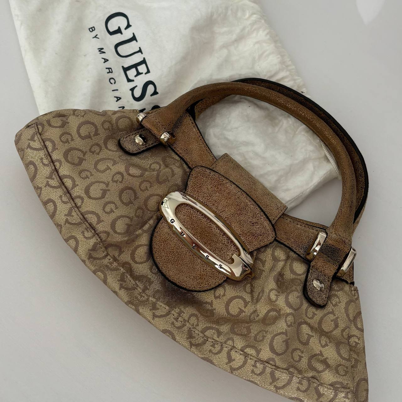 Guess bag vintage monogram handbag