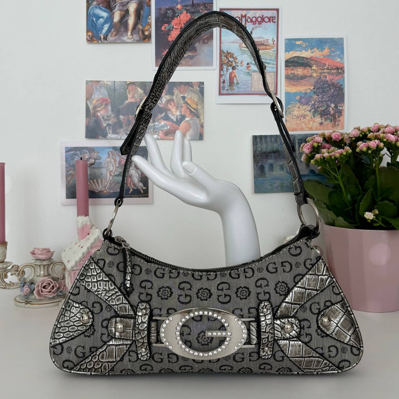 Y2k bag vintage monogram handbag