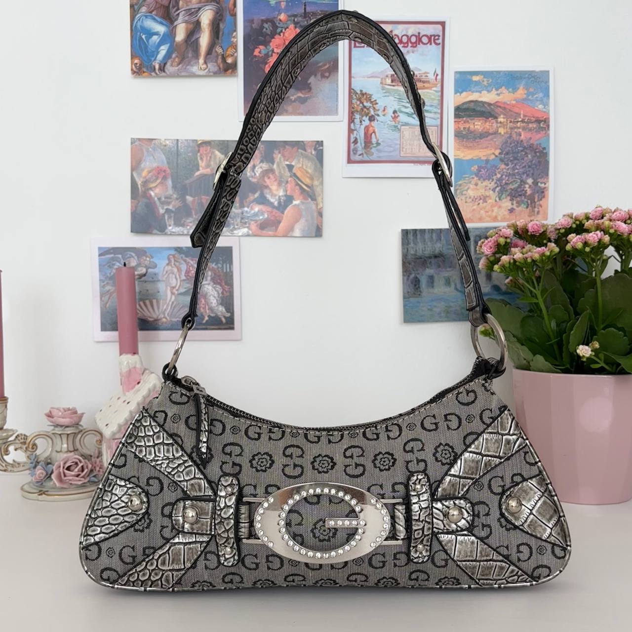 Y2k bag vintage monogram handbag