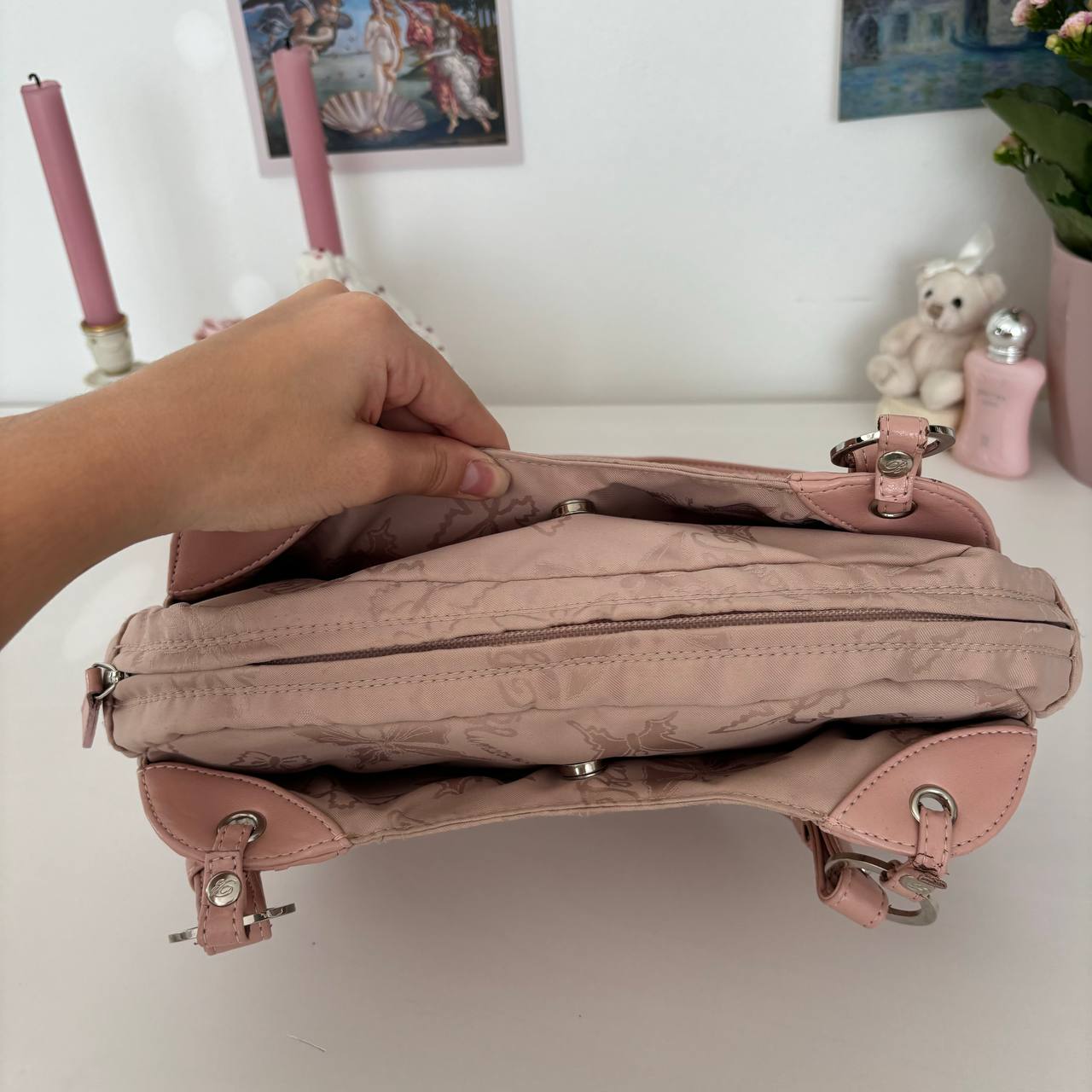 Blumarine bag vintage rose pink