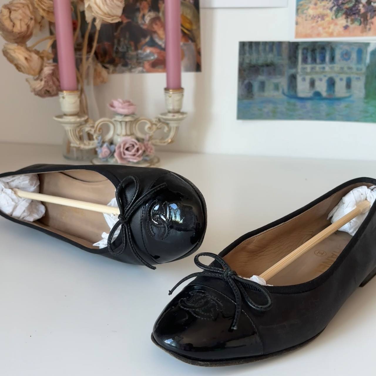 Chanel ballet flats ballerina shoes