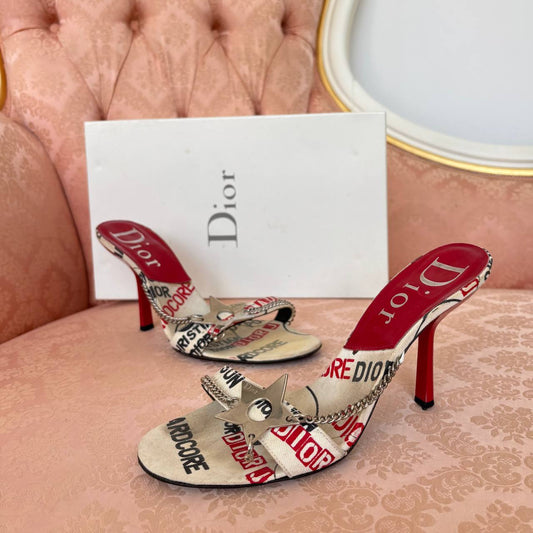 Dior Hardcore pierced cloth shoes