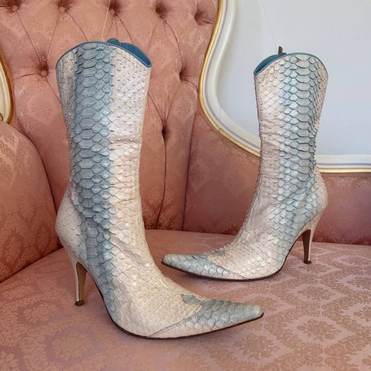 Italian cowboy pointed boots