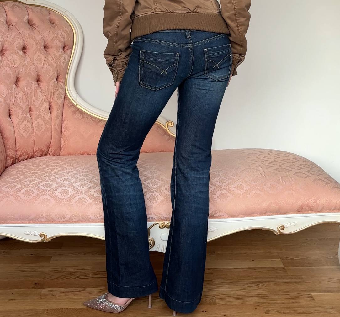 Gas flared jeans low rise